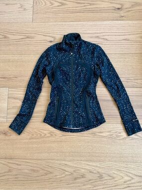 lululemon athletica Black Speckle Zip-Up Utility Jacket